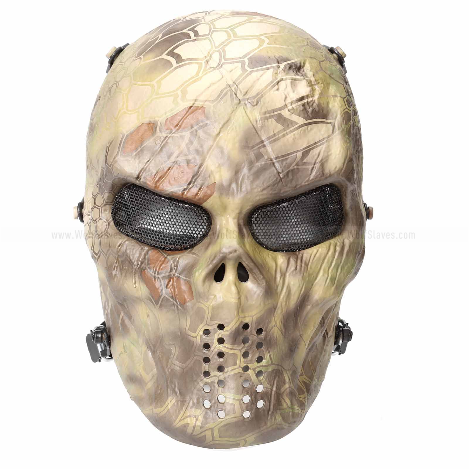 WalkingMan Tactical Mask Skull Full Face with Metal Mesh Eye Protection for sale online 
