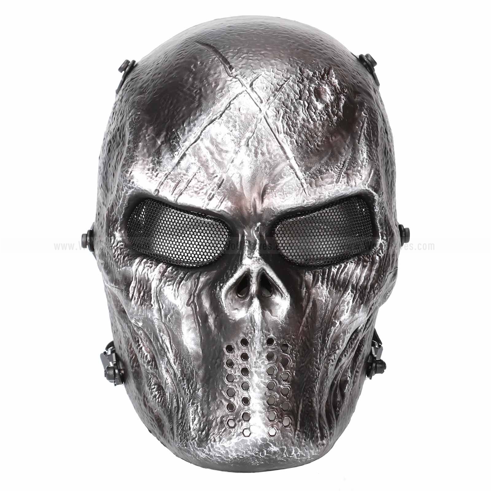VF Halloween Face Shield Scary Skeleton Protection Wind Pollution Lovers Black Skull Cover 