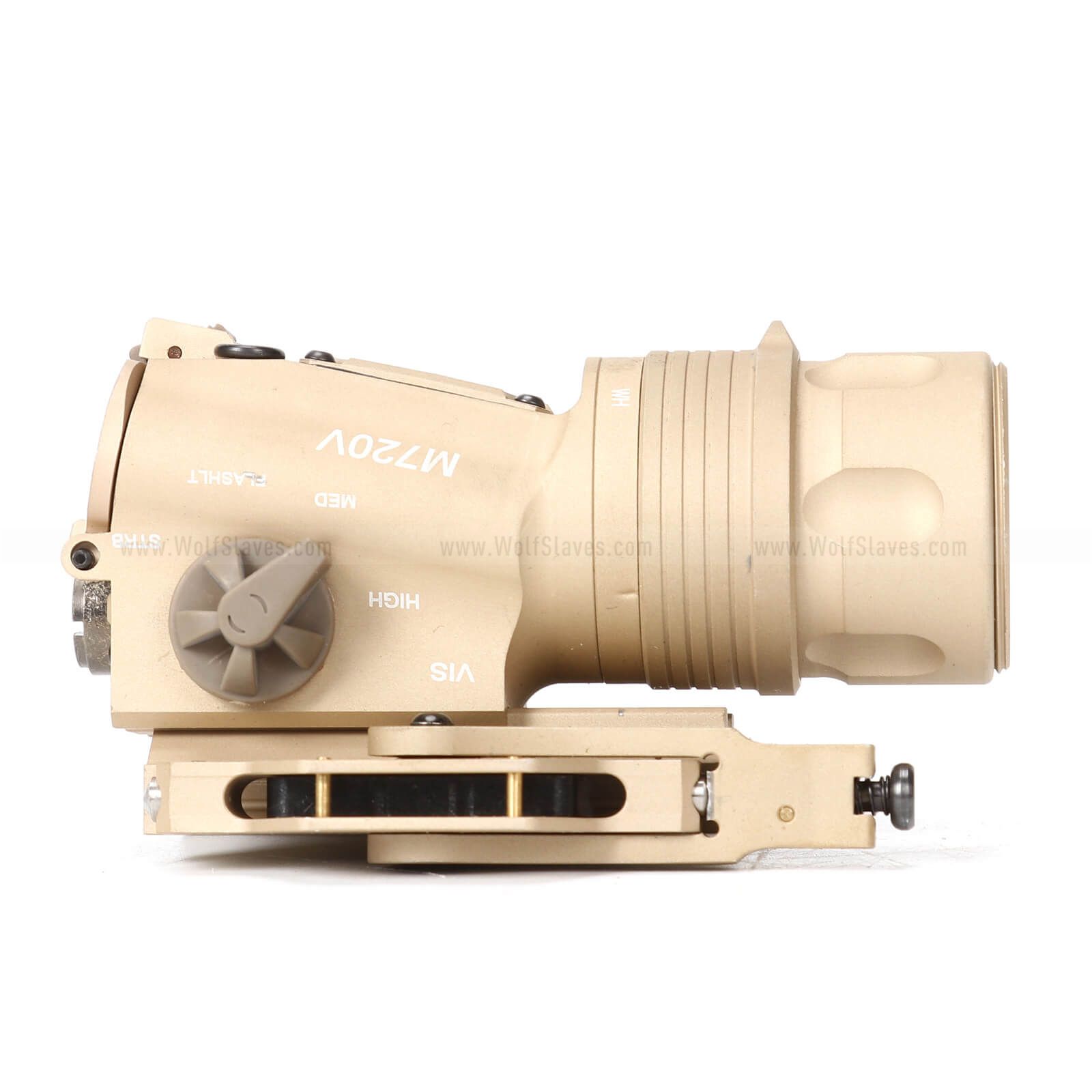 Tactical Flashlight Upgraded Version M720v Weapon CREE Light Airsoft Tan 