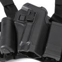 CQC Tactical SIG P220/P226 Right Hand Drop Leg Holster With Magazine & Light Case