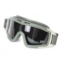 Desert Locust Style Tactical Eye Protection Glasses No Fog Goggle With 3Lens