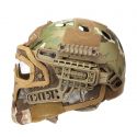 Fast Tactical Helmet Combined with Full Mask and Goggles for Airsoft Paintball CS 