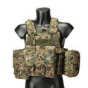 Fully Loaded Tactical Molle Combat Strike Plate Carrier CIRAS Vest