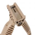 Tactical 20mm Rails RIS Spring  Bipod Foregrip Grip