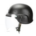 Tactical Military Airsoft M88 PASGT Swat Helmet with  Face Glass Clear Visor