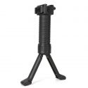 Wolfslaves 20mm RIS Spring Bipod Foregrip With Single Side Rail