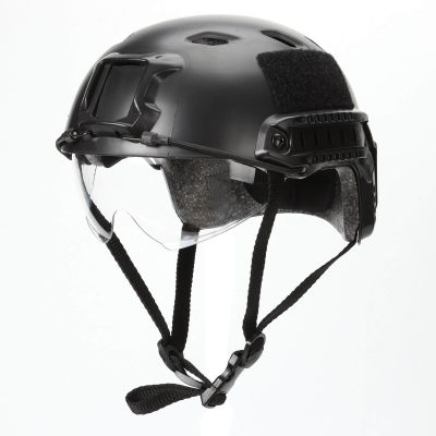 Airsoft Tactial BJ Type Tactical Fast Helmet w/ Protective Goggles