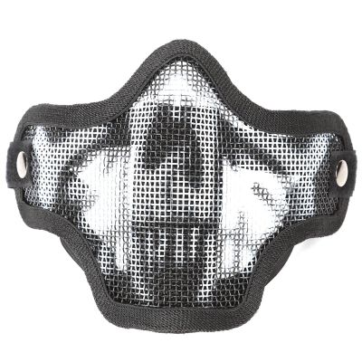 Half Face Metal Mesh Protector Mask Striker Mask