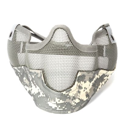 Tactical Adjustable  Strap Half Face Mask Metal Mesh Raider Mask Ver. 2