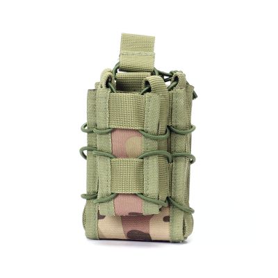 Tactical MOLLE Double Stacker M4 Mag Pouch with Pistol Mag Pouch